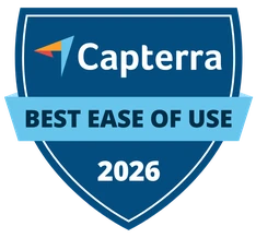 2026 Capterra badge for best zoo & wildlife park booking system
